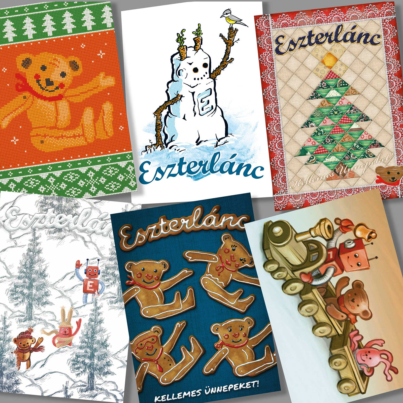 6 Christmas cards