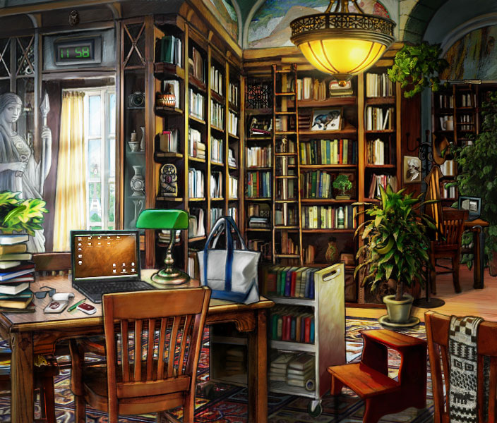 a library interior